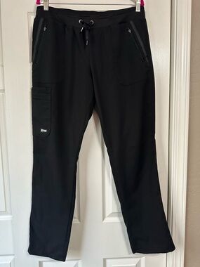 Women’s Black Drawstring Utility Scrub Pants